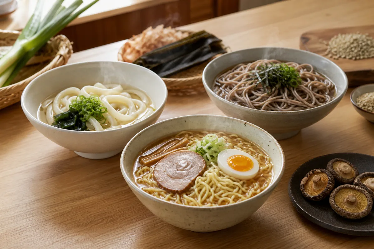 Ramen, udon, soba : reconnaître les nouilles japonaises