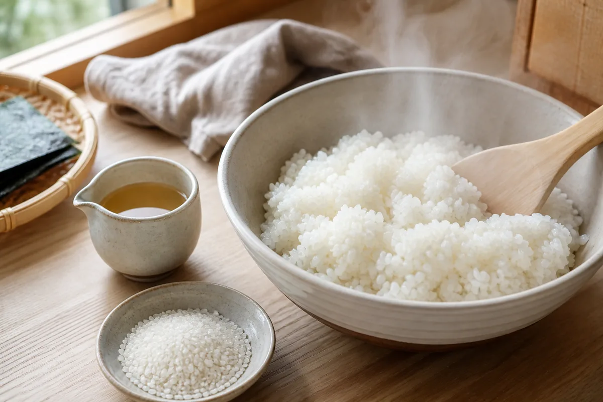 Riz à sushi : le vinaigre, la cuisson et le refroidissement
