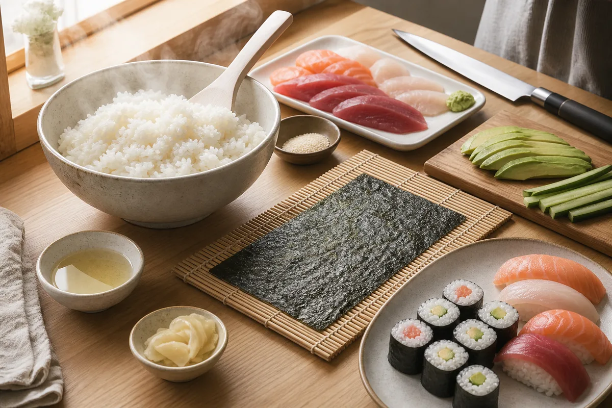 Sushi maison : la méthode complète, du riz au dressage